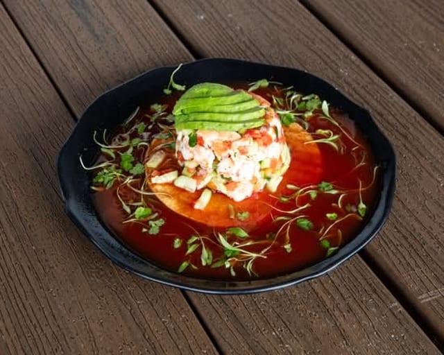 Shrimp Ceviche Tostada
